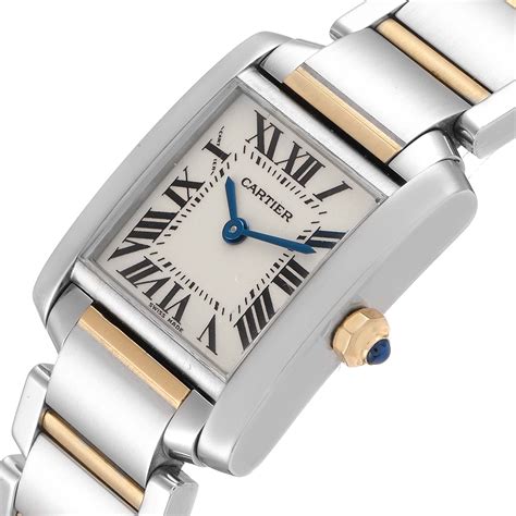 two tone cartier tank|Cartier Tank française small.